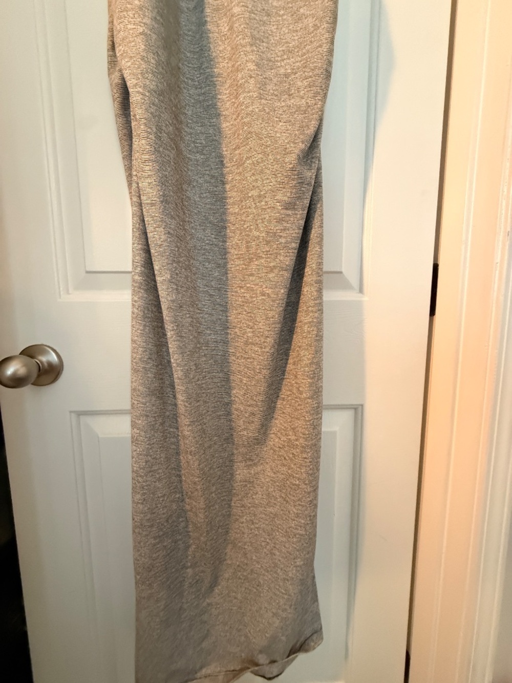 Athleta gray maxi dress micro stripe Henley size small - Picture 8 of 12